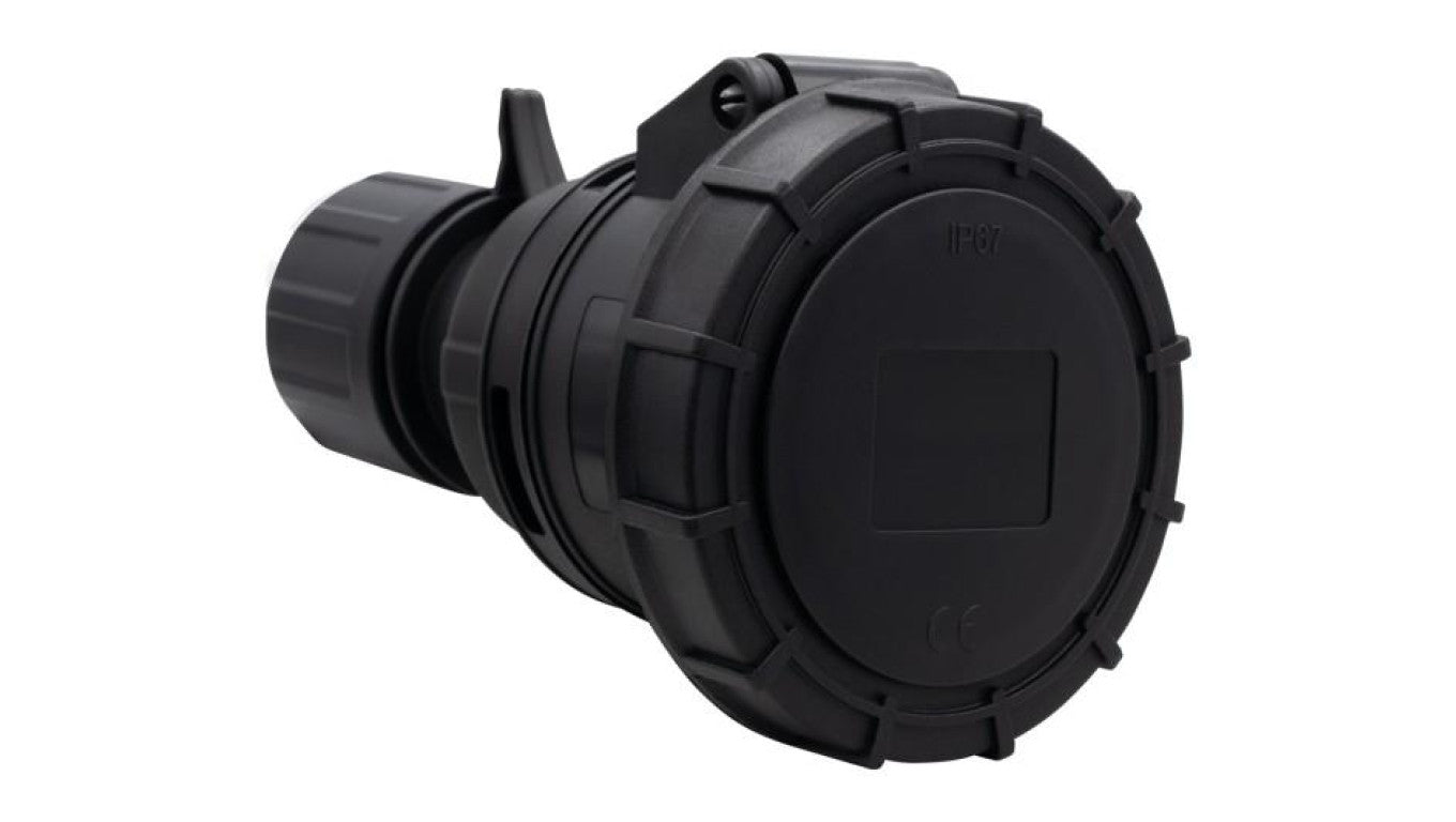Gniazdo siłowe przenośne 32A 5p 380V-415V /FE/ IP67 czarne