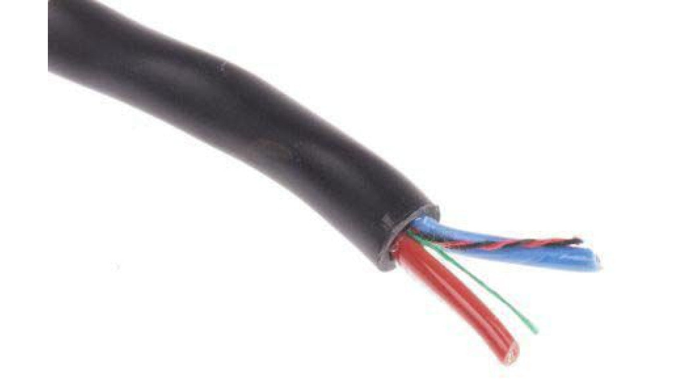 Wielożyłowy kabel przemysłowy Nieekranowany 2 2,5 mm² 24 A 600 V Polichlorek winylu PVC 11.5mm 100m RS PRO