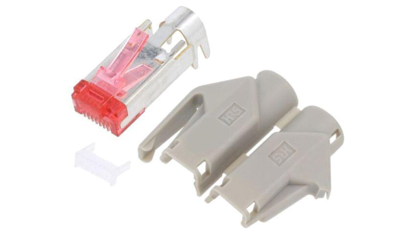 Złącze RJ45, wtyk, il.-PINów: 8, Kat: 6, złocony, 8p8c, 27AWG÷24AWG 1414382
