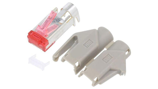 Złącze RJ45, wtyk, il.-PINów: 8, Kat: 6, złocony, 8p8c, 27AWG÷24AWG 1414382
