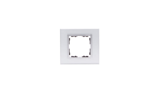 Simon 82 Ramka pojedyncza kamień srebro/ ramka pośrednia aluminium mat 82917-62