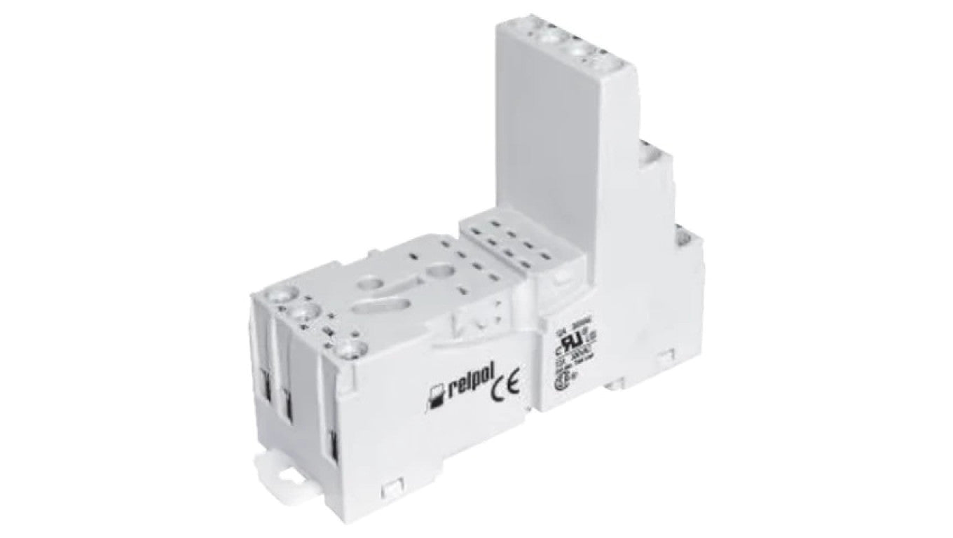 Podstawka PIN: 8 12A 300VAC na panel,na szynę DIN -40...70C GZM2