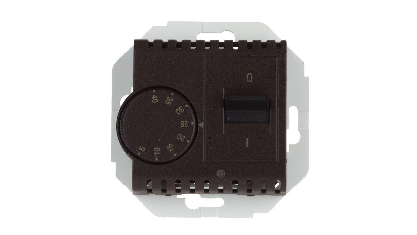 Simon 54 Regulator temperatury z czujnikiem zewnętrznym brąz mat DRT10Z.02/46