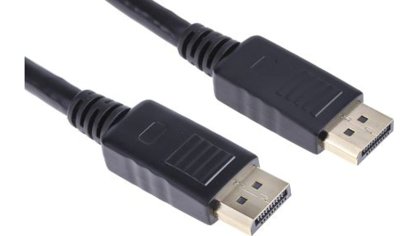 Zespół cyfrowych kabli wideo i monitorowych 1m Męskie DisplayPort to Męskie DisplayPort Czarny