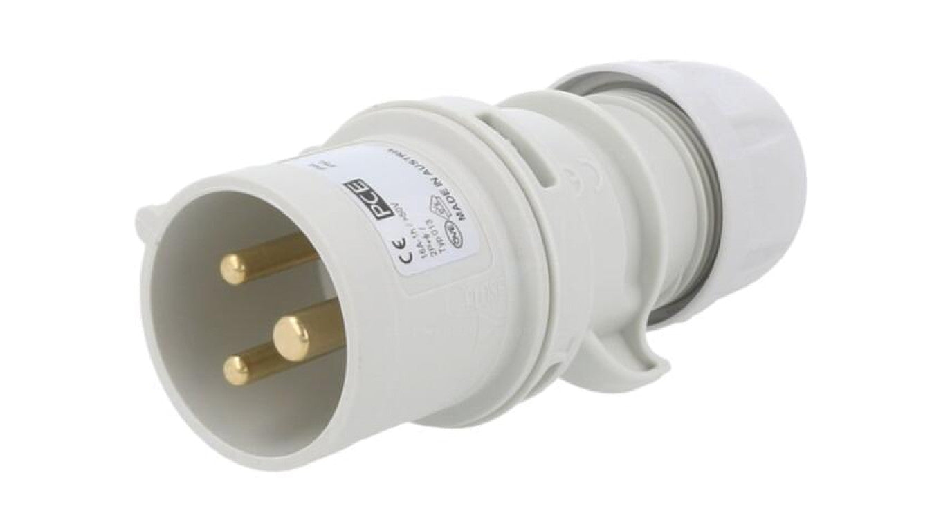 Złącze zasilające AC, wtyk męski, 16A/50VAC, IP44 013-1