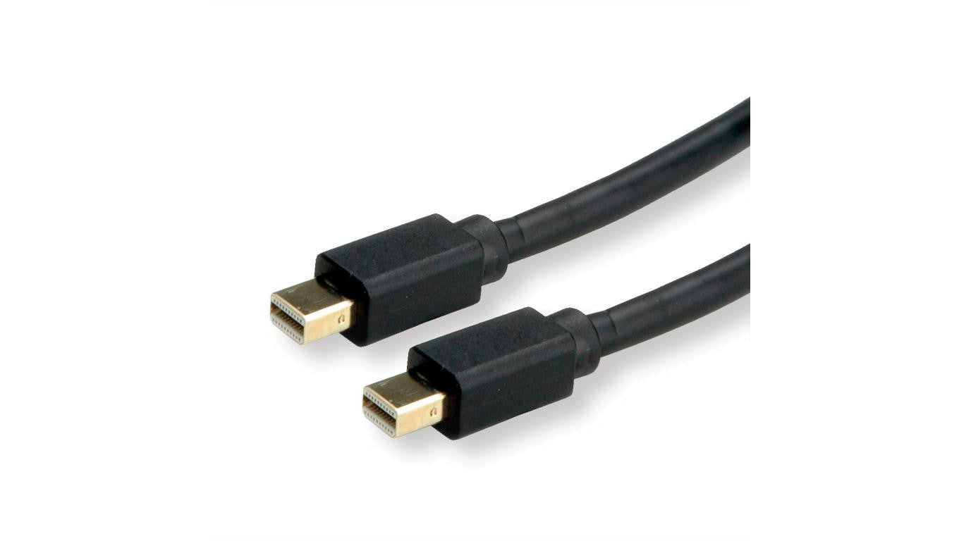 Kabel ROLINE Mini DisplayPort, mDP-mDP, v1.3/v1.4, M/M, zwart, 2 m