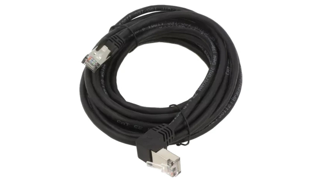 Patch cord F/UTP 5e linka CCA PVC czarny 5m 26AWG 94190
