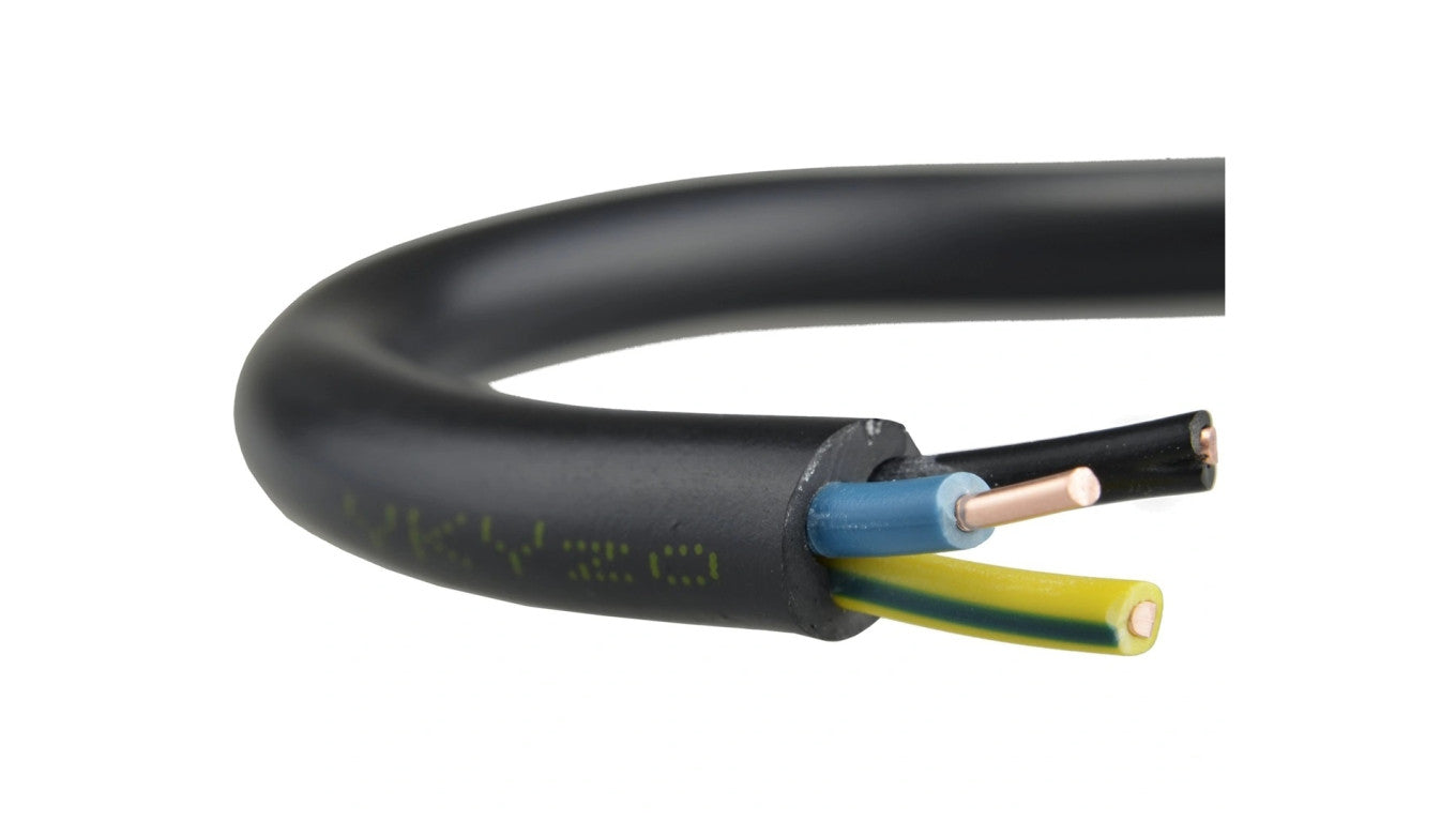 Kabel prądowy YKY 0,6/1kV 3x1,5 drut do ziemi Mercor /50m/