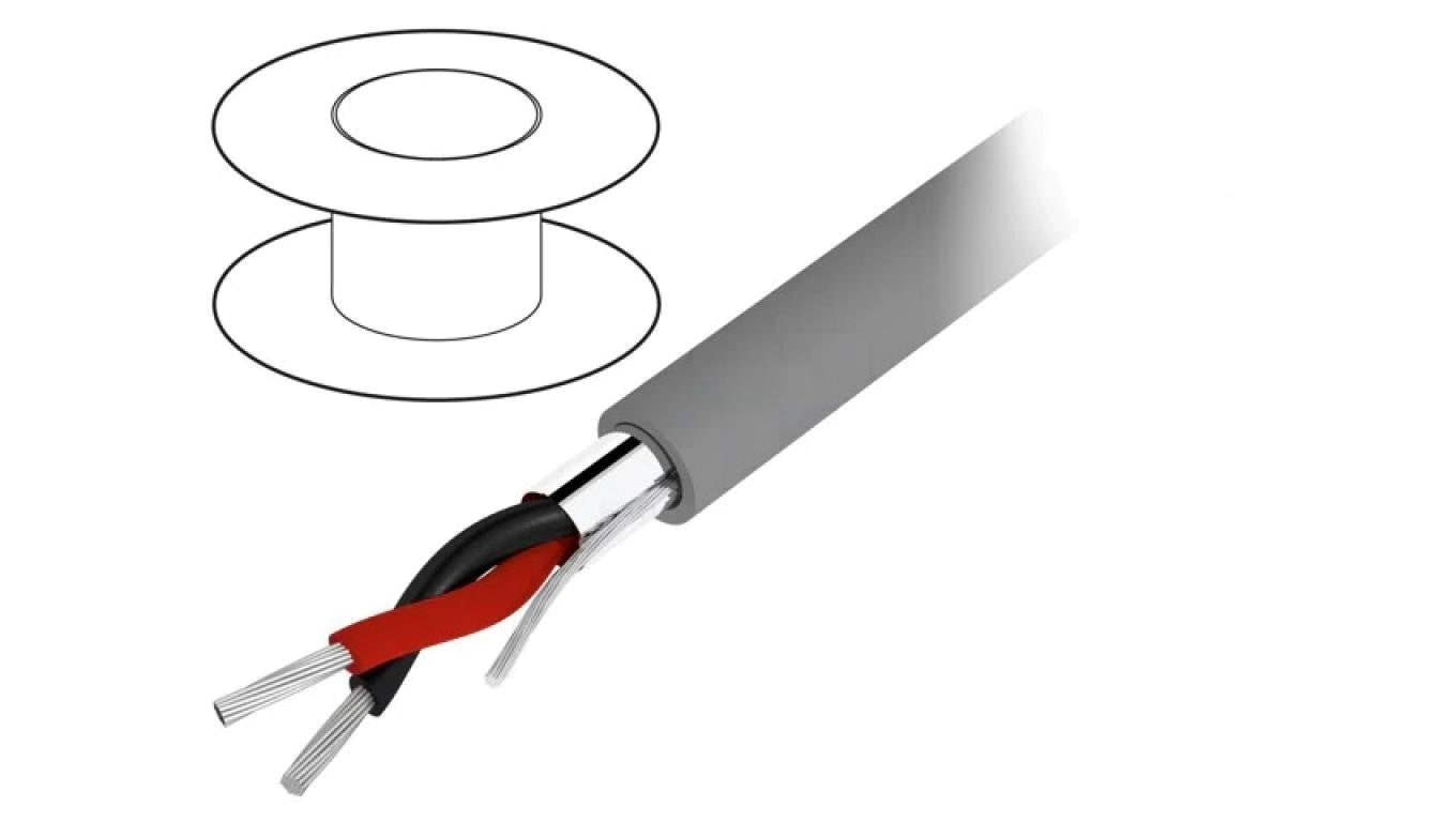 Przewód na rolce 30,5m Alpha Essential 1x2x22AWG PVC ciemnoszary 150V 2211C SL005