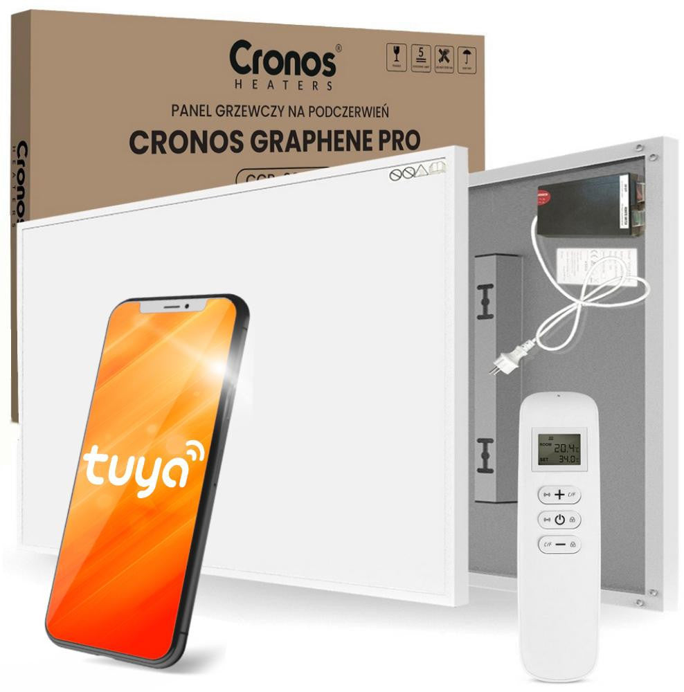 Panel grzewczy IR CRONOS Graphene PRO CGP-1100TWP White