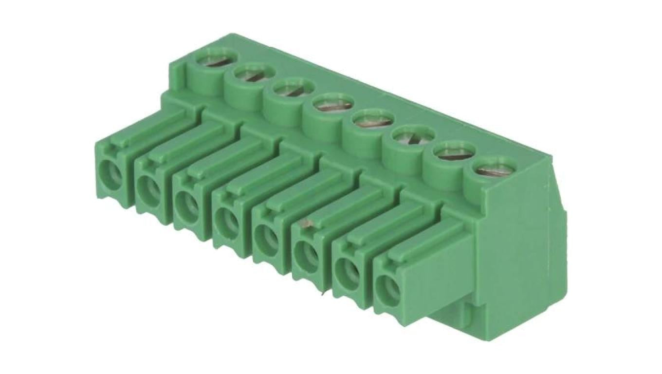 Wtykana listwa zaciskowa Kontakty ph 3,5mm drogi 8 proste 284506-8