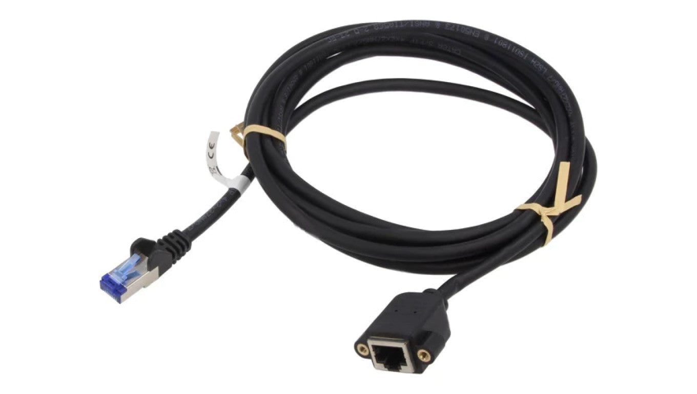 Przedłużacz RJ45 S/FTP 6a linka Cu LSZH czarny 5m 27AWG 65645