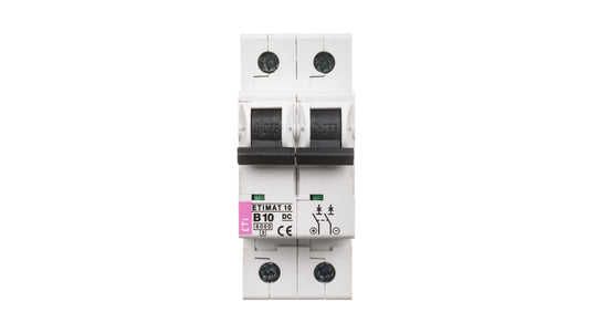 Wyłącznik nadprądowy 2P B 10A 6kA DC ETIMAT10 002128714