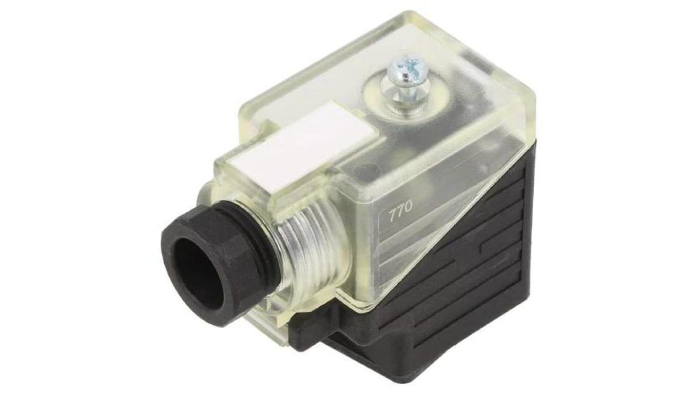 Złącze zaworowe, wtyk format A, 18mm żeńskie -PIN 3 kątowe 90 7000-29541-0000000
