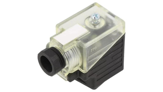 Złącze zaworowe, wtyk format A, 18mm żeńskie -PIN 3 kątowe 90 7000-29541-0000000