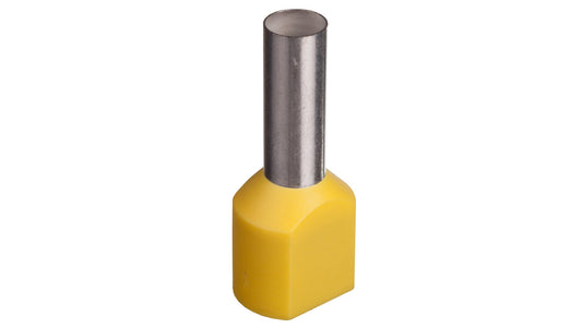 Końcówka tulejkowa izolowana TID 2x6mm2/14mm żółta cynowana TID2x6L14 /100szt./