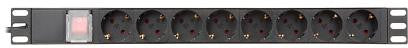 Listwa zasilająca 8 gniazd PD-8/RACK-N