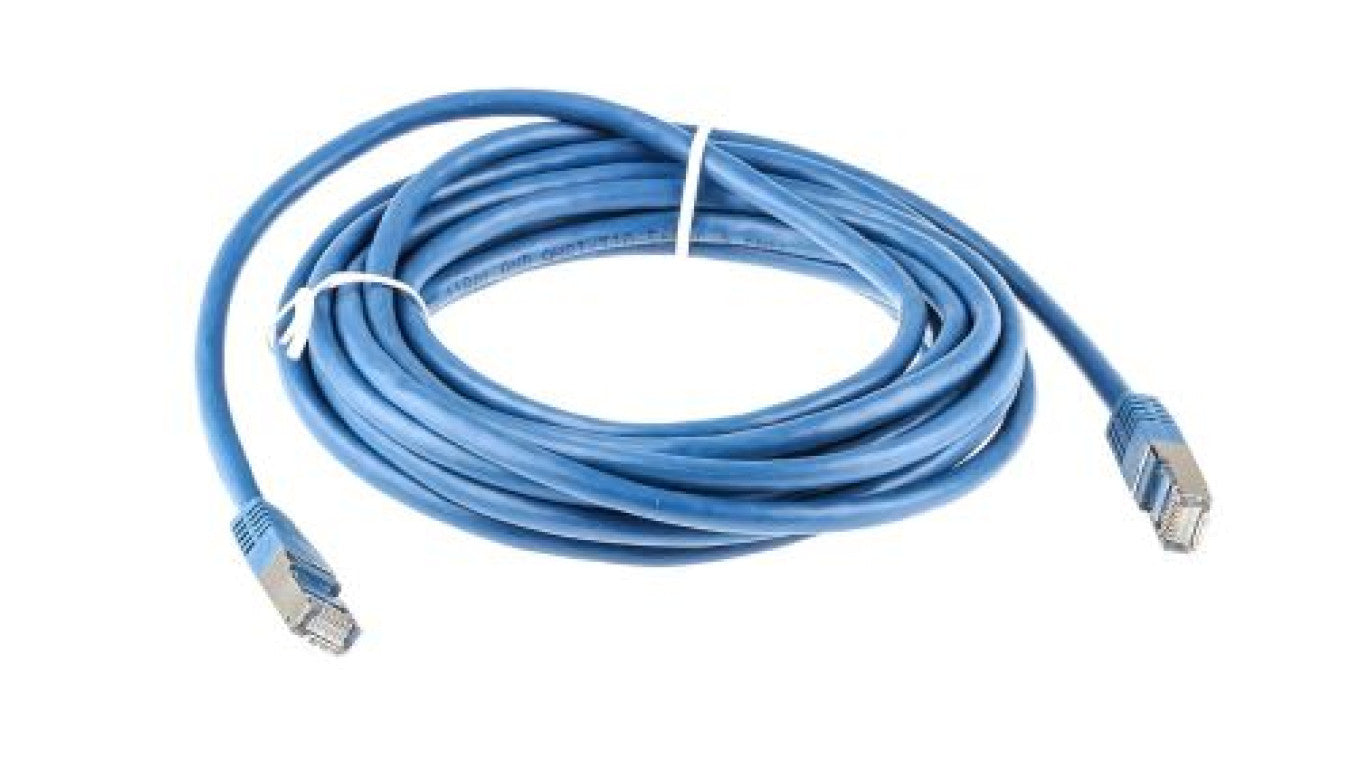 Kabel kategorii 6, Niebieski, Wtyk RJ45/męski RJ45dł.: 5m, mat. koszulki: PVC