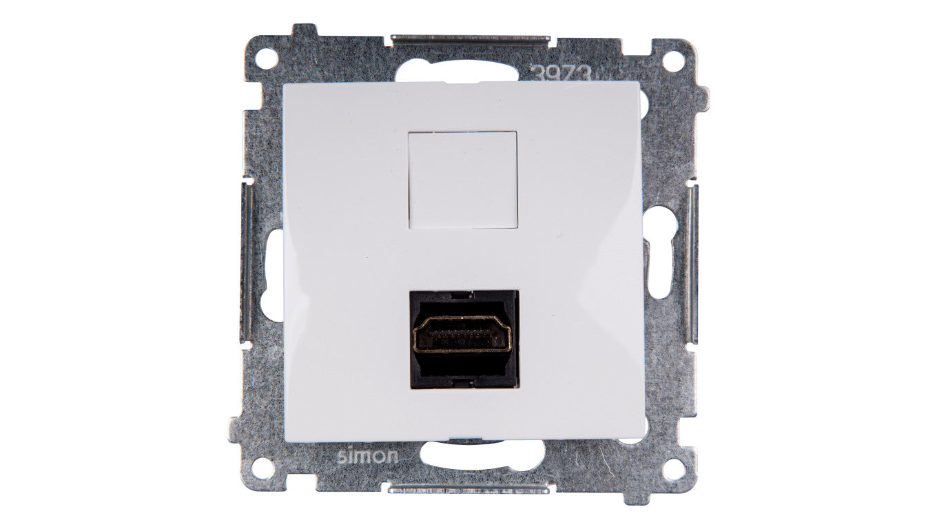 Simon 54 Gniazdo HDMI białe DGHDMI.01/11