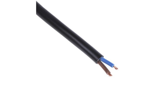 Sieciowy kabel zasilający 2 Core Polichlorek winylu PVC Sheath Czarny 5.9mm od , 300 V