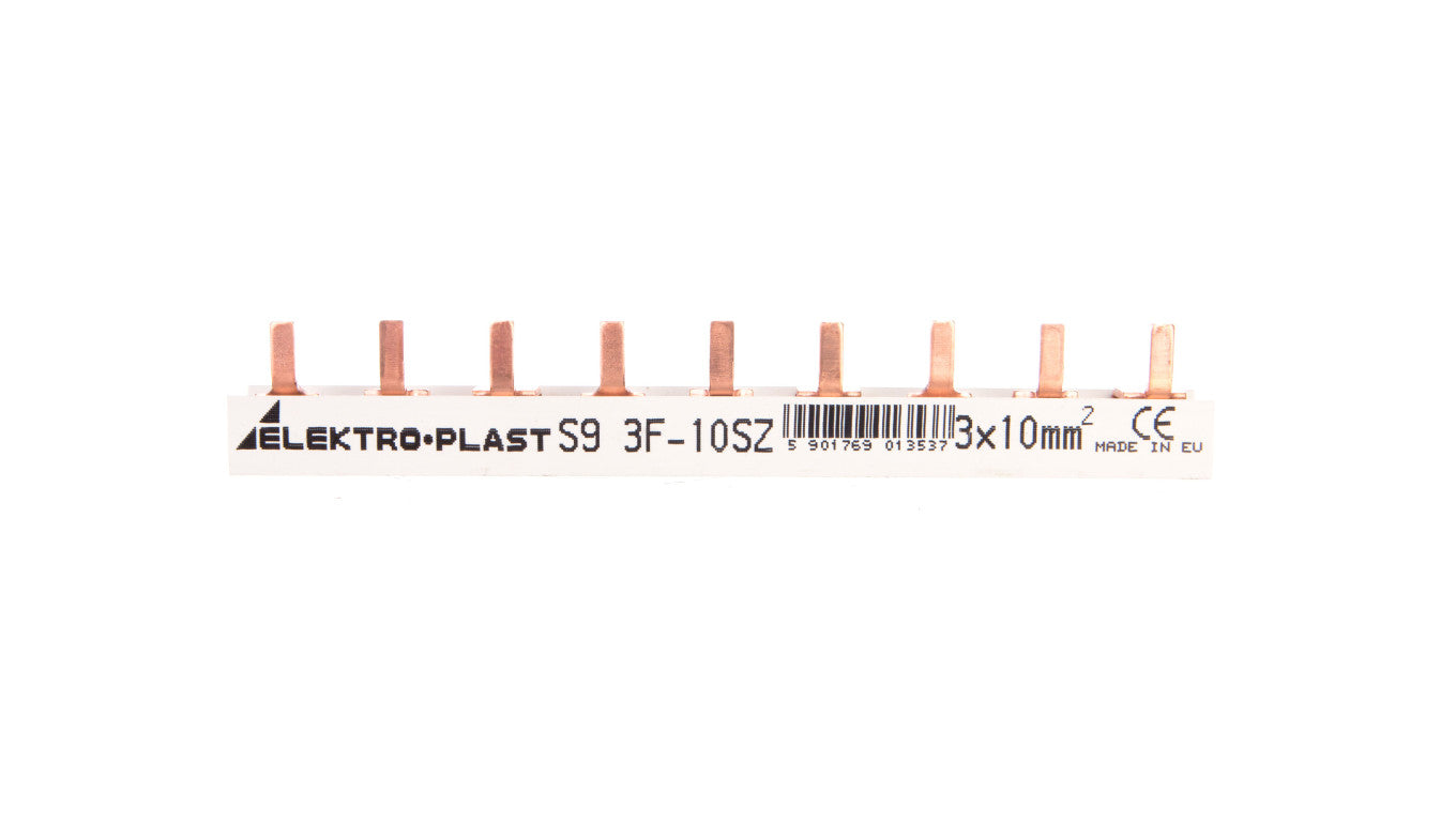 Szyna prądowa typu PIN 3P 10mm2 63A 9 pinów IZS10/3F/9 45.219
