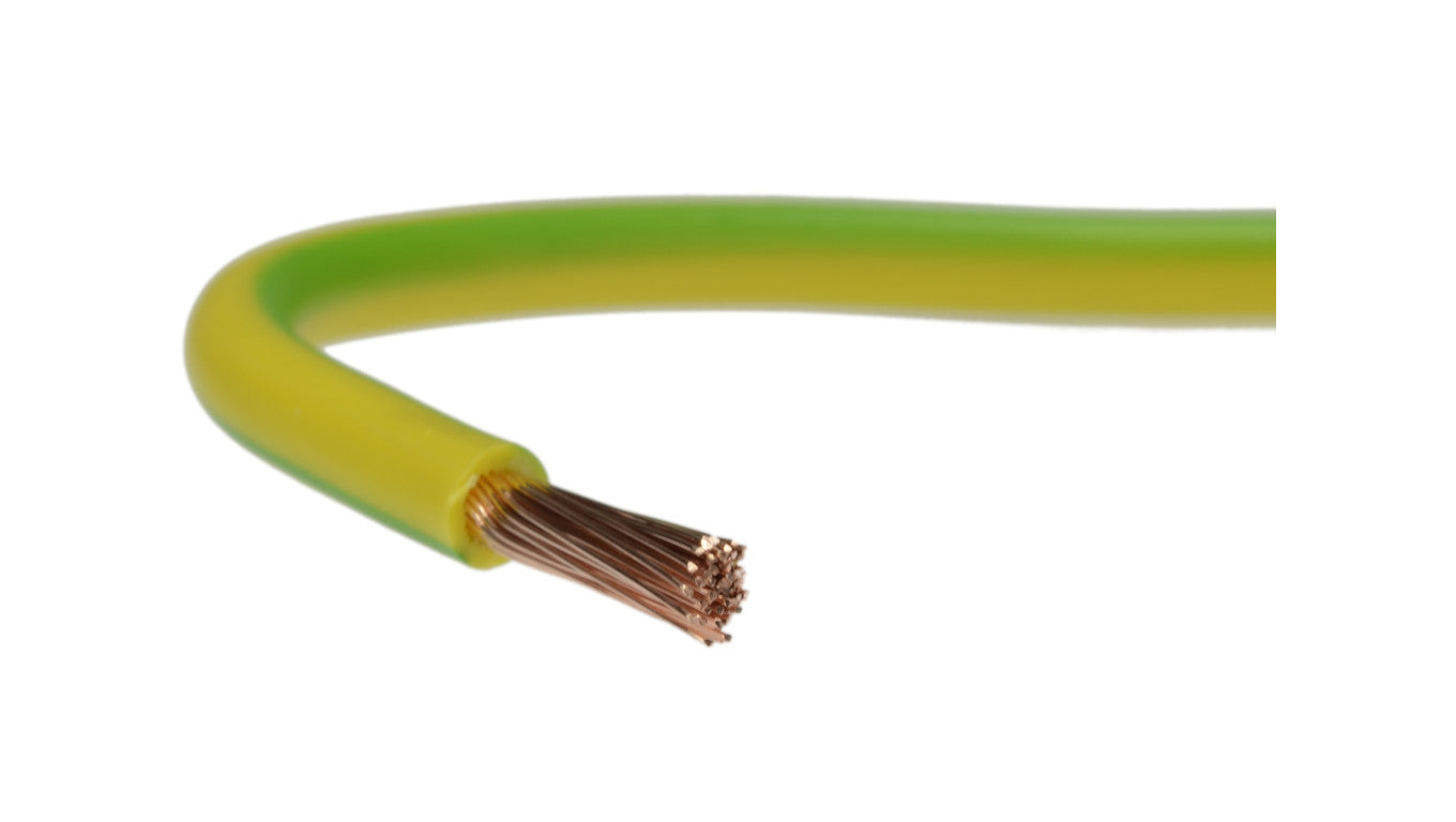 Przewód instalacyjny H07V-K / LgY 4 750V żółto-zielony linka giętka Elektrokabel /25m/