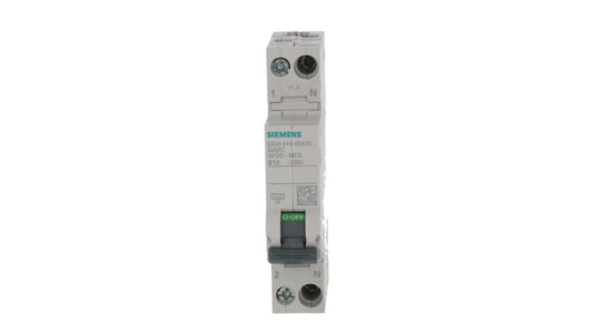 Przeciwpożarowy detektor iskrzenia z członem nadprądowym 2P B 16A 1 moduł 230V AFDD SENTRON 5SV6016-6KK16