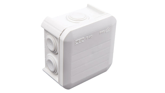 Puszka n/t odgałęźna 90x90x52 IP55 T 40 2007045 dławiki elastyczne /5szt./