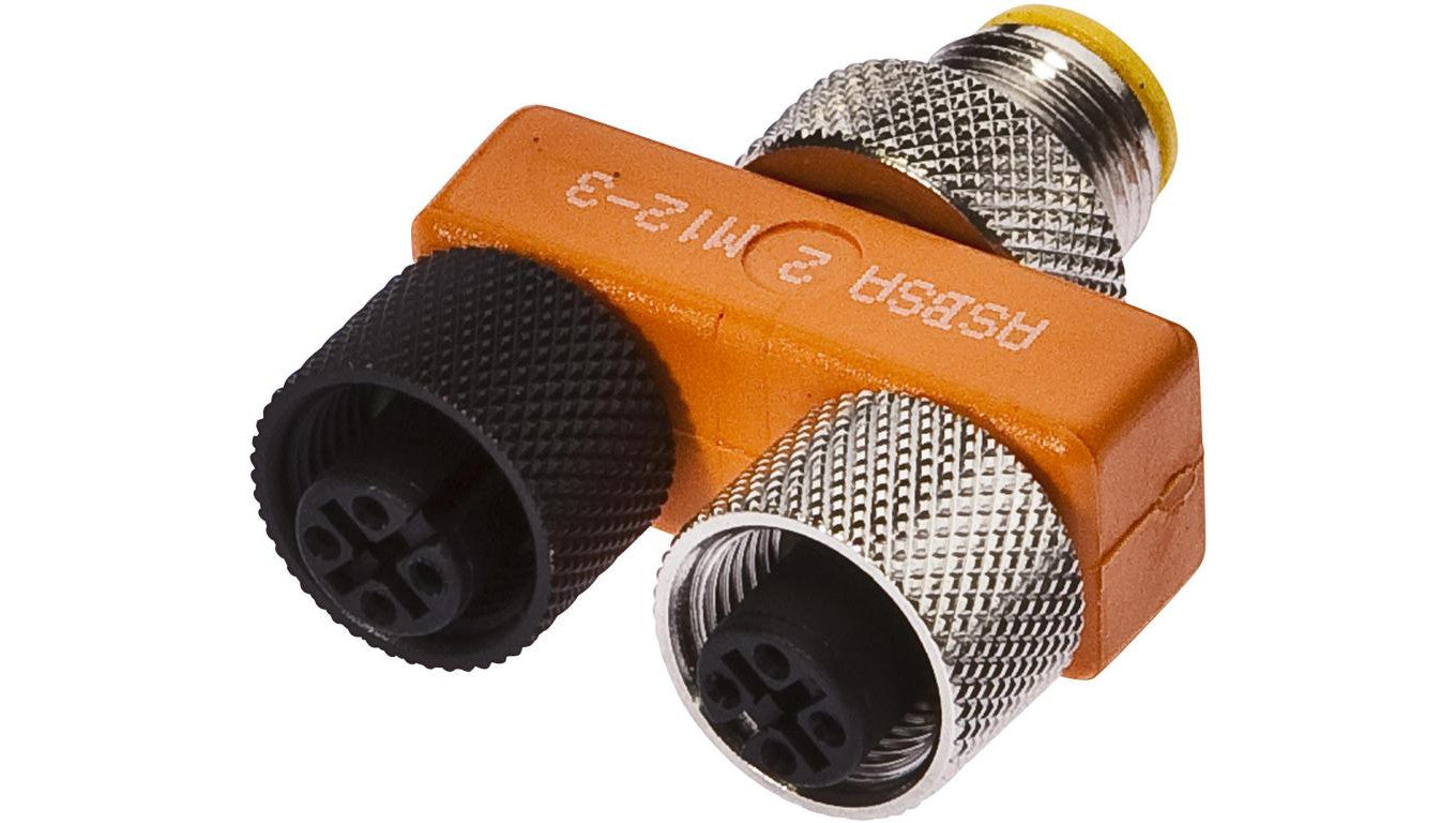 Rozdzielacz, okablowanie szeregowe, 2x M12 3-PIN, M12 4-PIN VK001037