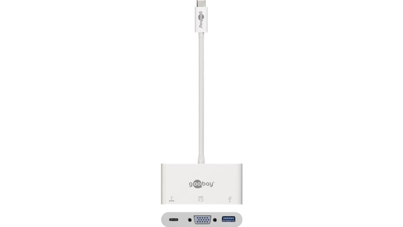 Multi adapter USB-C - USB-A 3.0 + VGA D-Sub(15-pin) + USB-C 62100