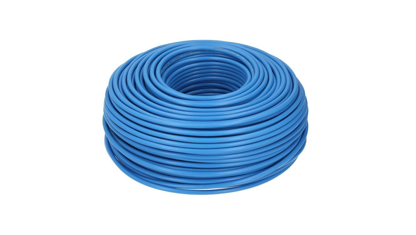 Kabel instalacyjny LgY / H07V-K 6mm2 jednożyłowy niebieski 450/750V giętki linka Prysmian /100m/