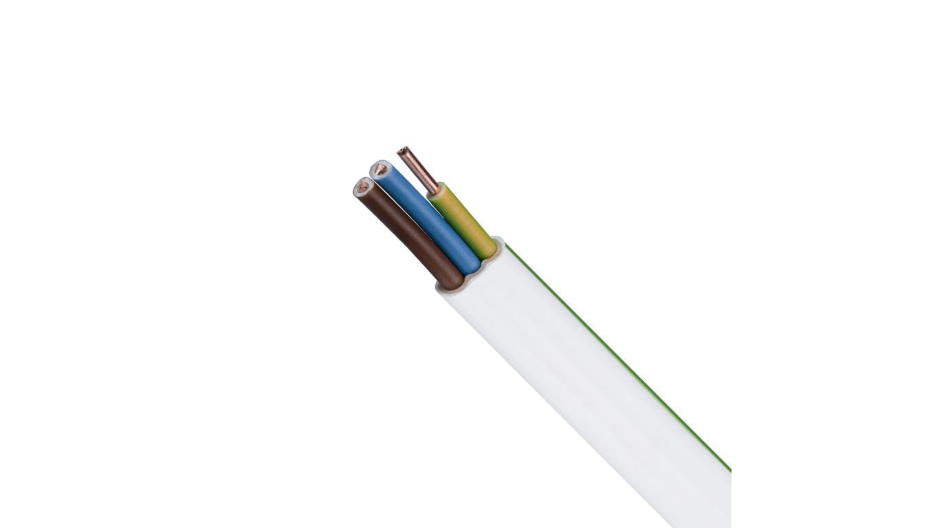 Przewód prądowy YDYp 450/750V 3x2,5 płaski drut NKT instal PLUS krążek /100m/