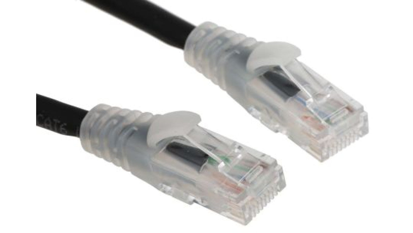 Kabel kategorii 6, Czarny, Wtyk RJ45/męski RJ45dł.: 5m, mat. koszulki: LSZH