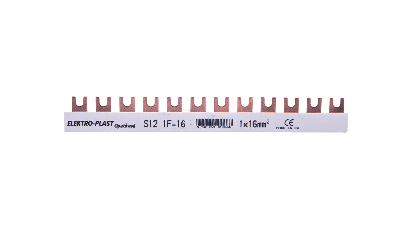Szyna łączeniowa 1P 80A 16mm2 widełkowa (12 mod.) 1F S12 1F-10 45.121