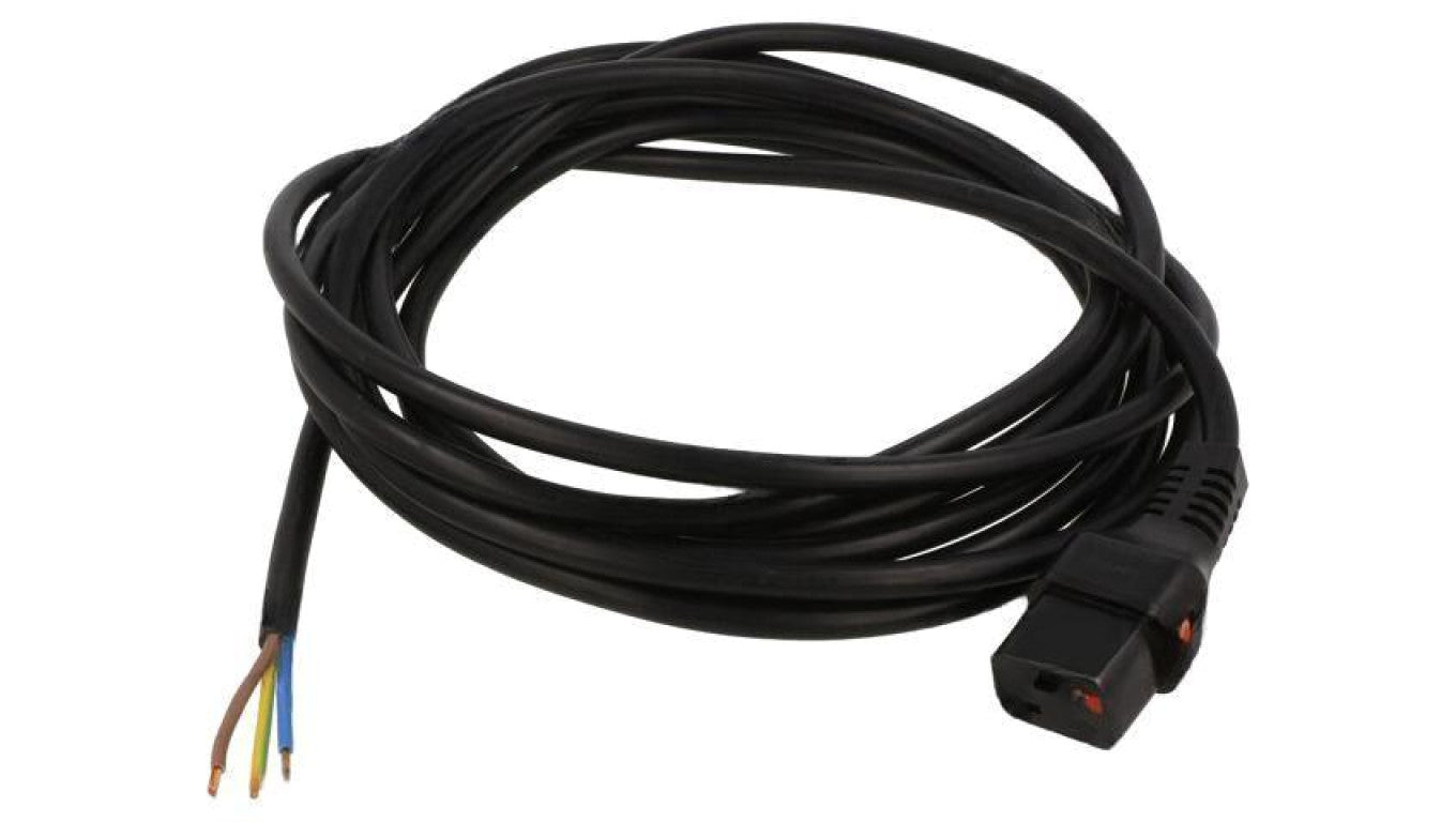 Kabel IEC C19 żeński 5m z blokadą IEC LOCK IL19-SE-H05-3150-500