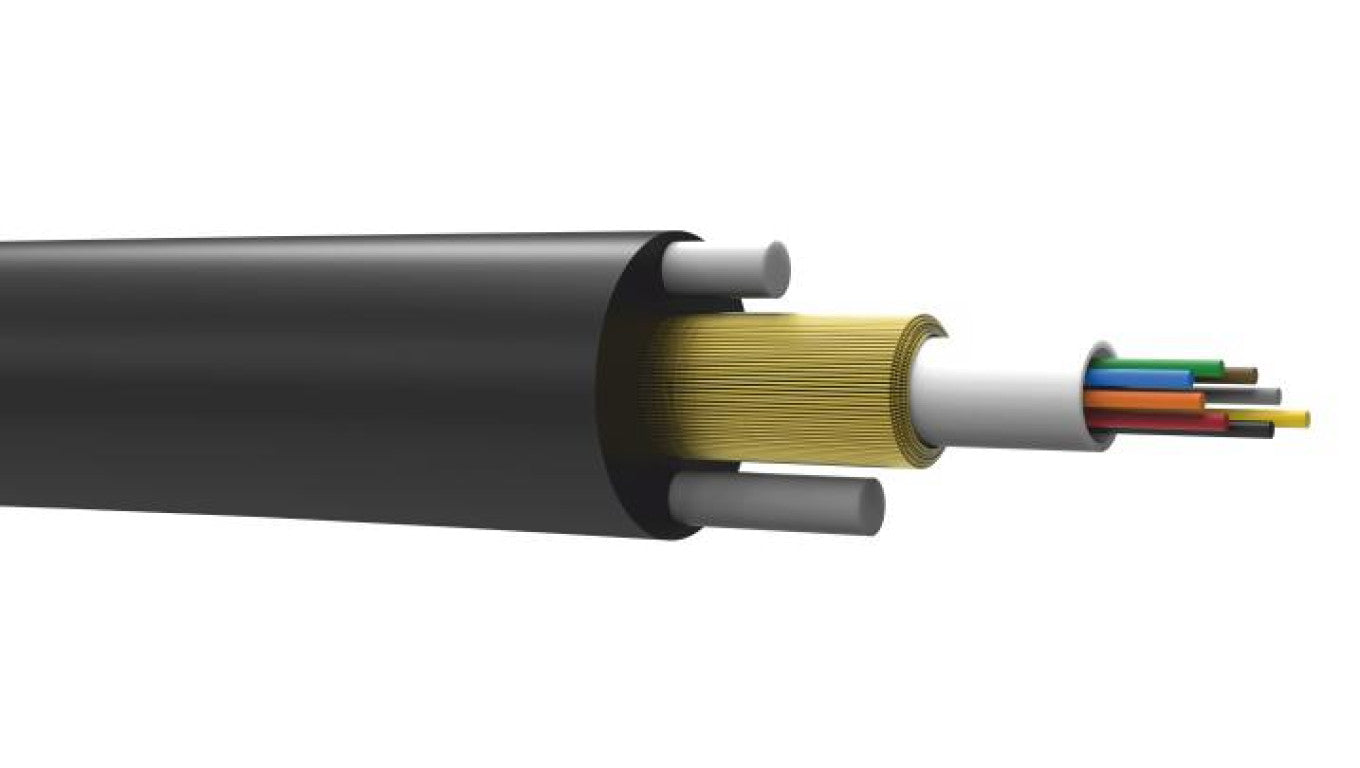 Kabel światłowodowy uniwersalny jednotubowy ( ZW-NOTKtcdDb lub U-DQ(ZN)BH )-12J SM 9/125, 6.5mm, G652D (2km) (LSZH)