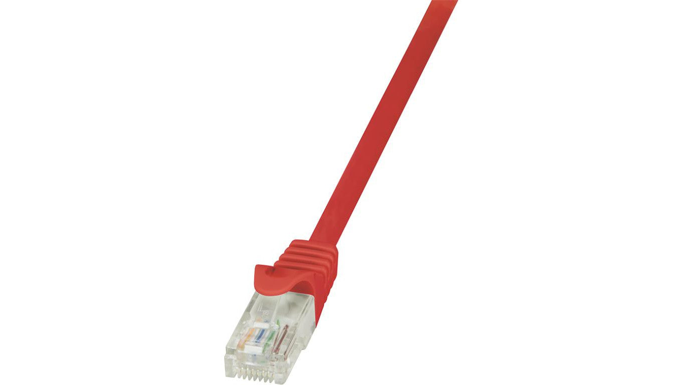 LogiLink Patchcord U/UTP czerwony kat.5e PVC 1,5m.