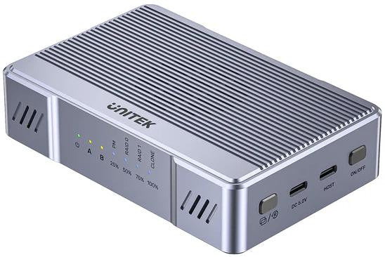 Unitek obudowa 2x M.2 20 Gb/s  RAID0, RAID1 + klonowanie