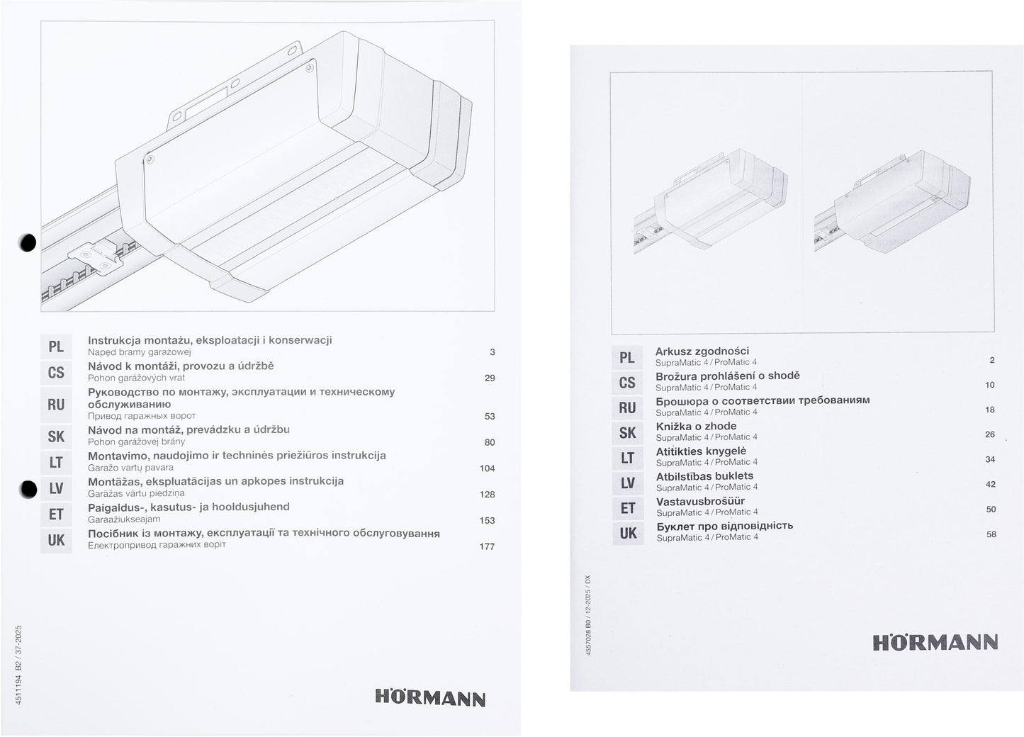 Napęd/siłownik Hormann ProMatic E4 868MHz BiSecure