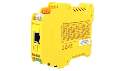 Bramka Modbus, liczba portów: 1, 5÷30VDC, na szynę DIN, Ethernet ED-588