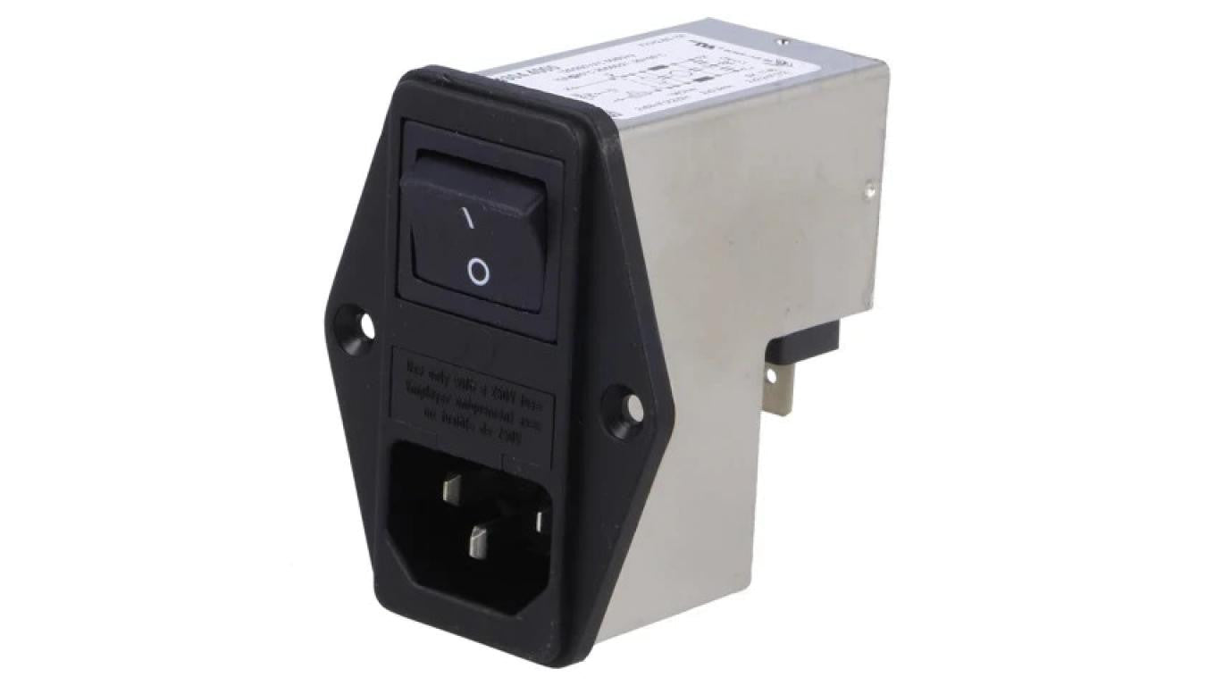 Złącze zasilające AC gniazdo męskie 10A 250VAC IEC 60320 4304.4005