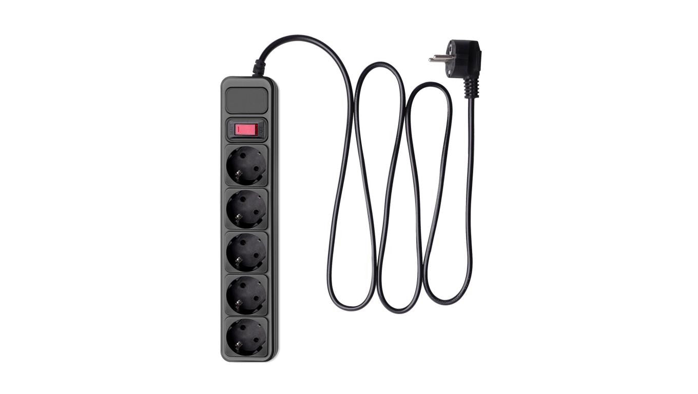 Listwa przeciwprzepięciowa Akyga AK-SP-06B 5 gniazd CEE 7/3 (Typ F) 3 m