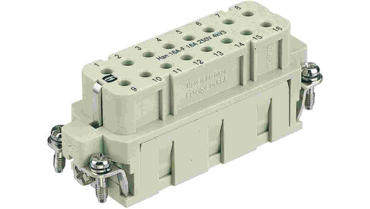 Złącze HAN prostokątne żeńskie 16-PIN 16A 250V 9200163101