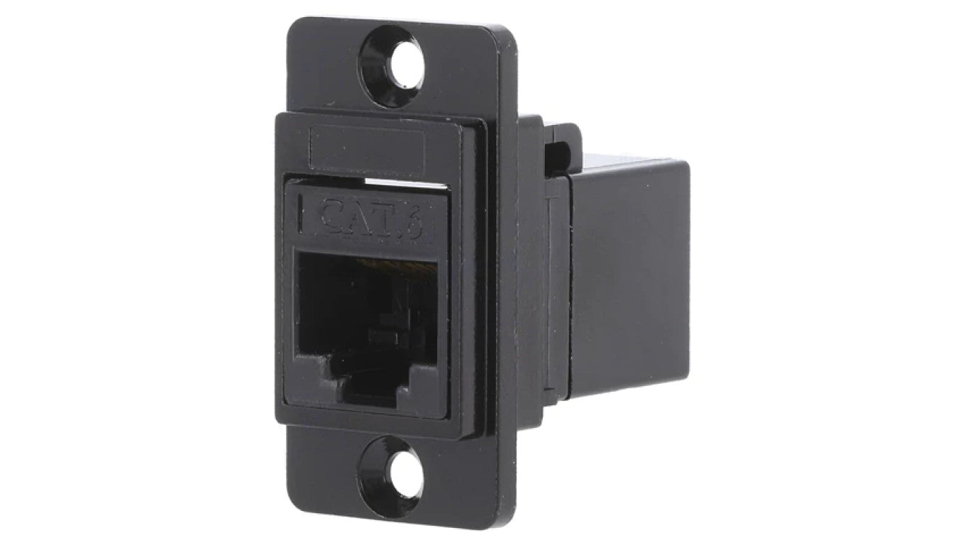 Łącznik DUALSLIM RJ45 8p8c Kat 6 gniazdo z obu stron CP30722MB