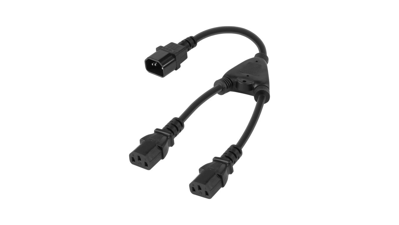 Rozdzielacz kabla komputerowego (splitter) gniazdo - 2x wtyk