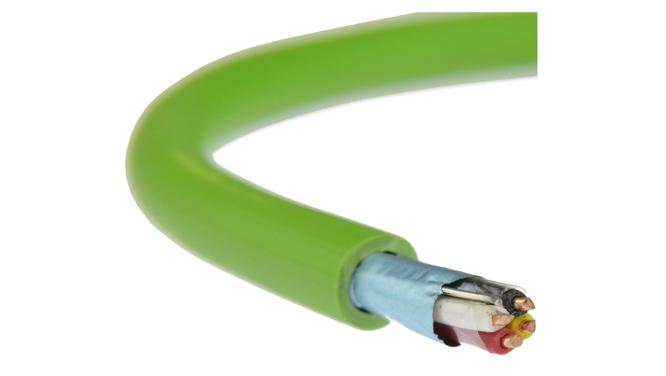 Kabel transmisyjny BUS do magistrali instalacyjnej EIB KNX 2x2x0,8 zielony Technokabel /50m/