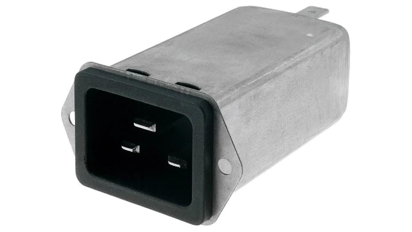 Złącze zasilające AC gniazdo męskie 20A 250VAC IEC 60320 5130.0001