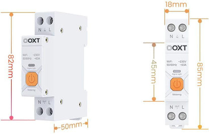 Inteligentny Sterownik OXT | 63A | Licznik | WiFi | Tuya T335