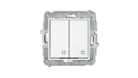 MINI Mechanizm łącznika podwójnego krzyżowego biały mat 25MWP-66