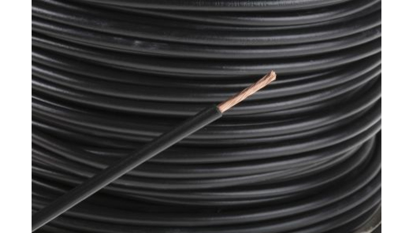 Kabel trzynormowy, dł. 100m 2,5 mm², 30 A, 1 kV DC, 600 V AC, Maks. +105C Czarny Zgodność z trzema normami, RS PRO
